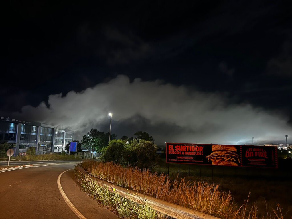 nube tossica Catalogna