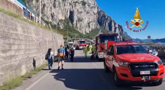 Lombardy, Anas: Pedras instáveis ​​em Abbadia Lariana, 36 State Road Fechada a noite toda