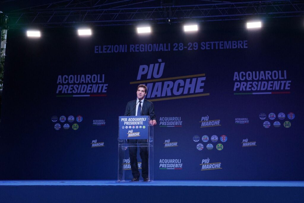 Marche regional, Acquaroli: "As eleições são uma oportunidade de continuar o trabalho de cinco anos"