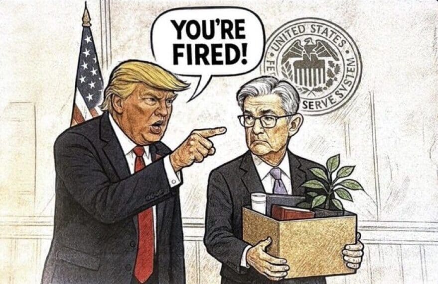 Trump publica um desenho sobre a verdade, no qual "demitiu" o governador do Federal Reserve Jerome Powell