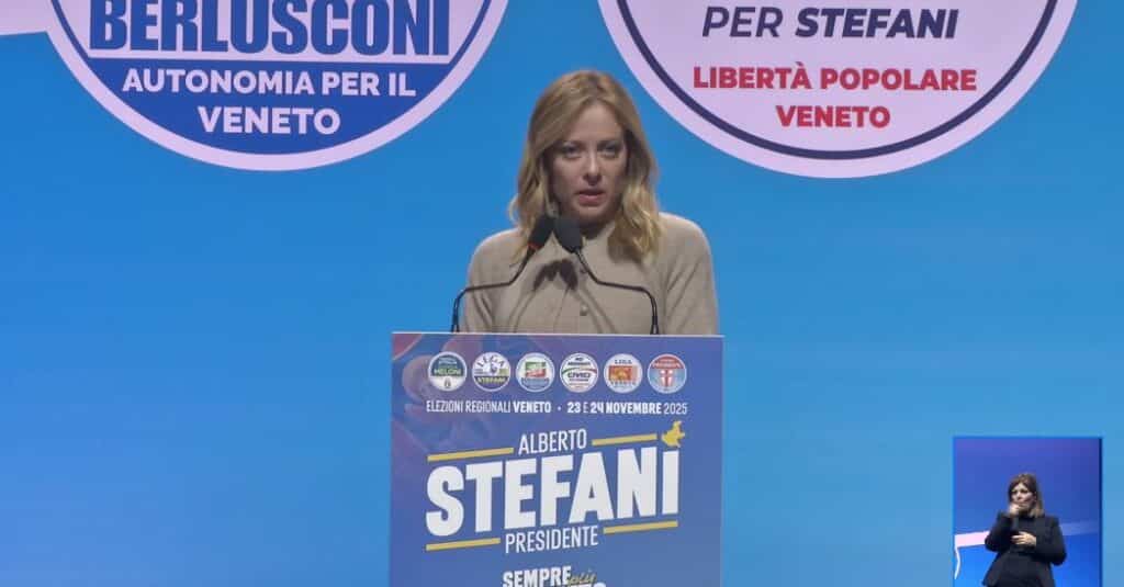 Meloni em Veneto: “A Itália voltou a ser atraente, em três anos foram arrecadados 80 bilhões em investimentos estrangeiros”
