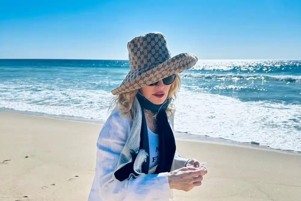 A estrela pop Madonna é vista em Lisboa