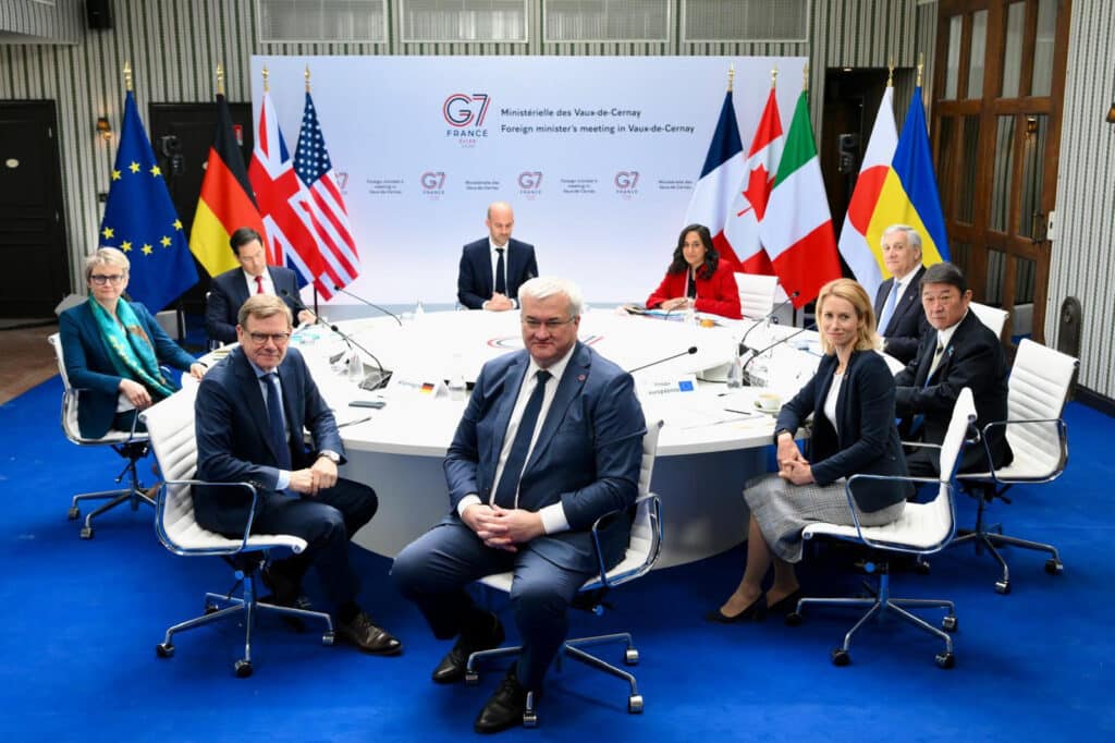 G7: uma declaração conjunta sobre o Irã do Ministro das Relações Exteriores, confronto Kallas-Rubio em Kiev