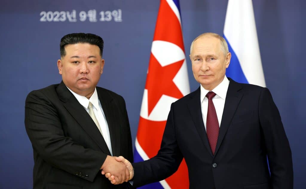 VLADIMIR PUTIN KIM JONG-UN JONG UN LEADER COREA DEL NORD